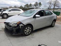 Salvage cars for sale at Byron, GA auction: 2016 Toyota Corolla L