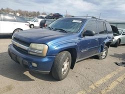 Chevrolet Trailblazer ls salvage cars for sale: 2004 Chevrolet Trailblazer LS