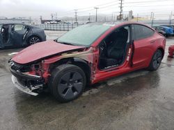 Salvage cars for sale at Sun Valley, CA auction: 2022 Tesla Model 3