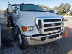 Salvage trucks for sale at Colton, CA auction: 2006 Ford F750 Super Duty