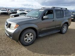 Salvage cars for sale at Helena, MT auction: 2005 Nissan Pathfinder LE