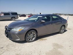 Salvage cars for sale from Copart New Braunfels, TX: 2016 Toyota Camry LE