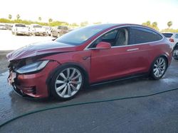 Salvage cars for sale at Mercedes, TX auction: 2018 Tesla Model X