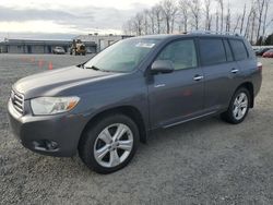 Salvage cars for sale at Arlington, WA auction: 2008 Toyota Highlander Limited