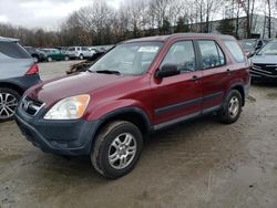 Salvage cars for sale at North Billerica, MA auction: 2004 Honda CR-V LX