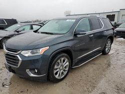 Salvage cars for sale at Kansas City, KS auction: 2018 Chevrolet Traverse Premier