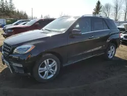 Salvage cars for sale at Bowmanville, ON auction: 2015 Mercedes-Benz ML 350 Bluetec