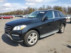 Salvage cars for sale at Brookhaven, NY auction: 2012 Mercedes-Benz ML 350 4matic