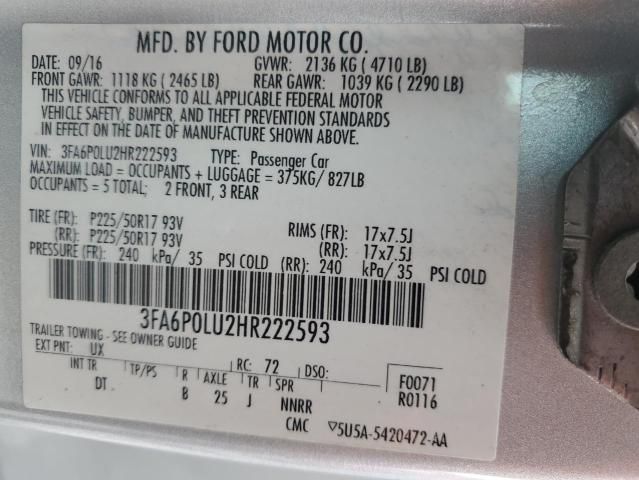 2017 Ford Fusion SE Hybrid