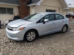 Salvage cars for sale at Northfield, OH auction: 2012 Honda Civic LX