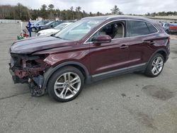 Salvage cars for sale at Exeter, RI auction: 2017 Lincoln MKC Reserve