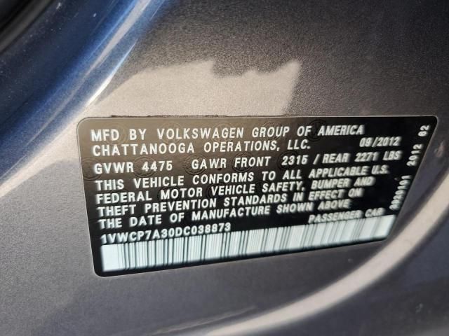 2013 Volkswagen Passat SEL