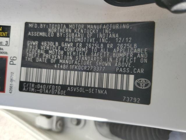 2012 Toyota Camry Base