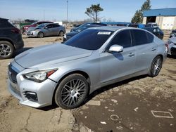 Salvage cars for sale at Woodhaven, MI auction: 2015 Infiniti Q50 Base