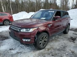 Salvage cars for sale from Copart Cookstown, ON: 2017 Land Rover Range Rover Sport HSE