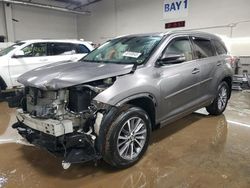 Salvage cars for sale at Elgin, IL auction: 2018 Toyota Highlander SE