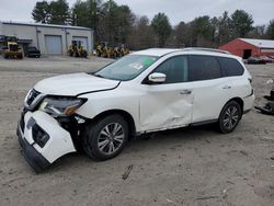 Salvage cars for sale at Mendon, MA auction: 2017 Nissan Pathfinder S