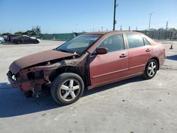 Salvage cars for sale at Homestead, FL auction: 2005 Honda Accord EX