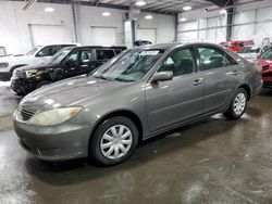 Salvage cars for sale at Ham Lake, MN auction: 2005 Toyota Camry LE