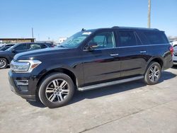 Salvage cars for sale at Grand Prairie, TX auction: 2022 Ford Expedition Max Limited