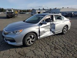 Salvage cars for sale at Vallejo, CA auction: 2017 Honda Accord LX