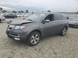 Salvage cars for sale at Martinez, CA auction: 2012 Acura MDX Technology