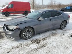 Salvage cars for sale at Montreal Est, QC auction: 2018 Acura TLX Tech