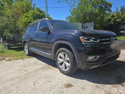 Salvage cars for sale at Arcadia, FL auction: 2018 Volkswagen Atlas SEL