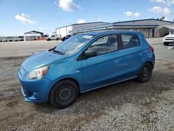 Mitsubishi salvage cars for sale: 2015 Mitsubishi Mirage DE