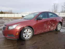 Salvage cars for sale at Columbia Station, OH auction: 2012 Chevrolet Cruze LS