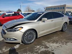 Salvage cars for sale at Littleton, CO auction: 2018 Ford Fusion TITANIUM/PLATINUM HEV