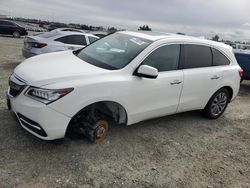 Acura salvage cars for sale: 2015 Acura MDX Technology