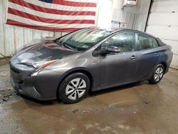 Salvage cars for sale at Lyman, ME auction: 2017 Toyota Prius