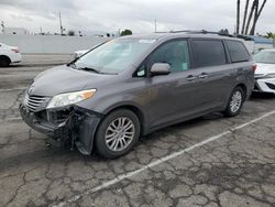 Salvage cars for sale at Van Nuys, CA auction: 2015 Toyota Sienna XLE