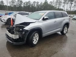 Salvage cars for sale at Harleyville, SC auction: 2016 Toyota Highlander LE