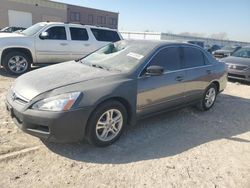 2007 Honda Accord EX en venta en Kansas City, KS