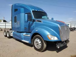 Salvage trucks for sale at Phoenix, AZ auction: 2015 Kenworth Construction T680