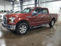 Salvage cars for sale at Ham Lake, MN auction: 2016 Ford F150 Supercrew