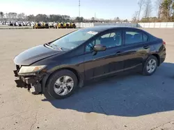 Salvage cars for sale at Dunn, NC auction: 2014 Honda Civic LX