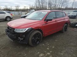 Volkswagen salvage cars for sale: 2024 Volkswagen Tiguan SE R-LINE Black