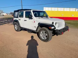 Salvage cars for sale at Grand Prairie, TX auction: 2018 Jeep Wrangler Unlimited Sport