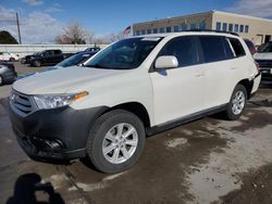 Toyota Highlander Base salvage cars for sale: 2013 Toyota Highlander Base