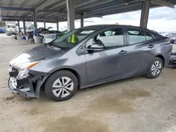 Salvage cars for sale at Hayward, CA auction: 2017 Toyota Prius