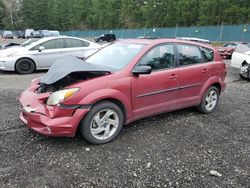 Pontiac salvage cars for sale: 2003 Pontiac Vibe