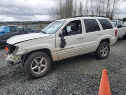 Jeep salvage cars for sale: 2001 Jeep Grand Cherokee Limited