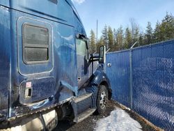 Salvage trucks for sale at Moncton, NB auction: 2018 Kenworth Construction T680