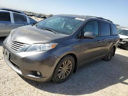 Salvage cars for sale at San Antonio, TX auction: 2015 Toyota Sienna XLE