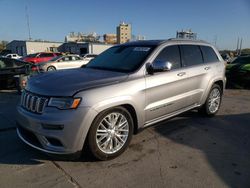 Jeep salvage cars for sale: 2018 Jeep Grand Cherokee Summit