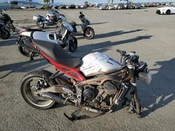 Salvage motorcycles for sale at Martinez, CA auction: 2013 Triumph Street Triple R