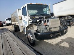 Salvage trucks for sale at Temple, TX auction: 2017 Hino 268A Flatbed Truck